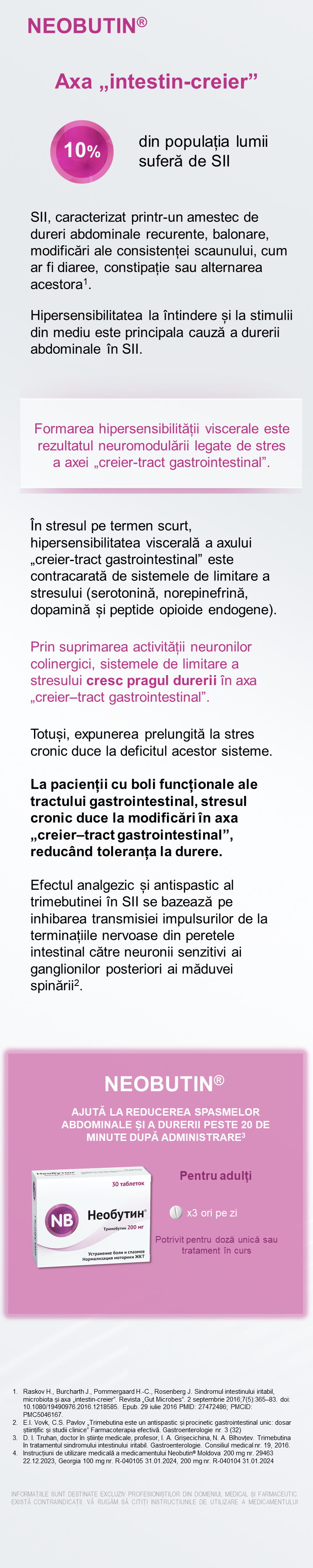 NEOBUTIN<sup>®</sup>. Microbiomul și creierul: ce este necesar de știut pentru medici
