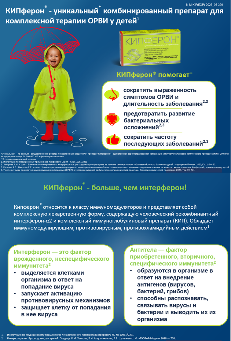 Кипферон<sup>®</sup> больше, чем интерферон!