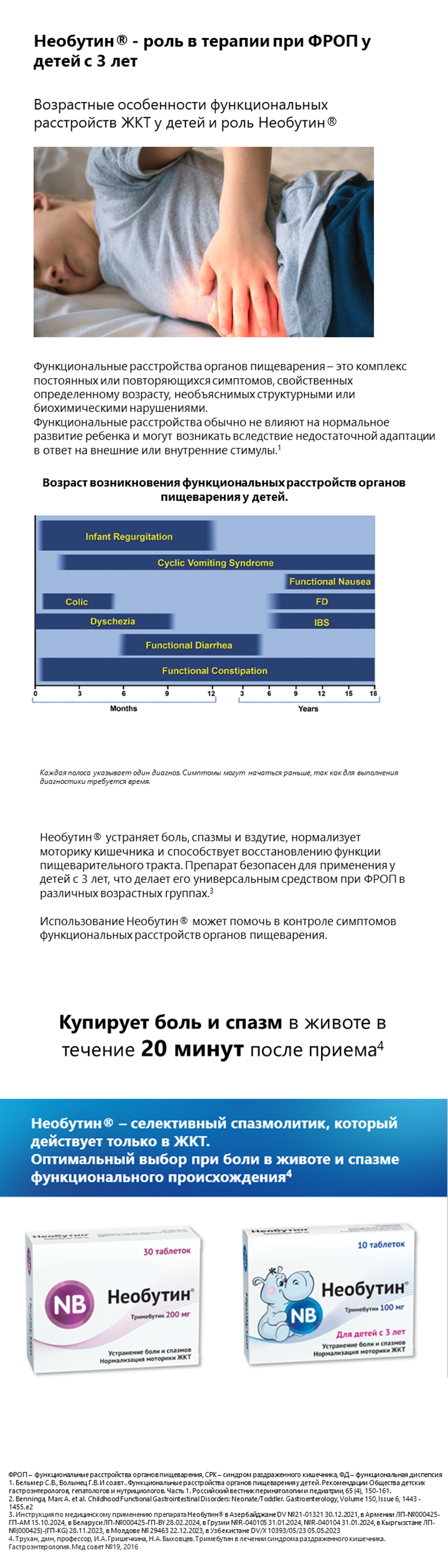 Необутин<sup>®</sup> - роль в терапии при ФРОП у детей с 3 лет