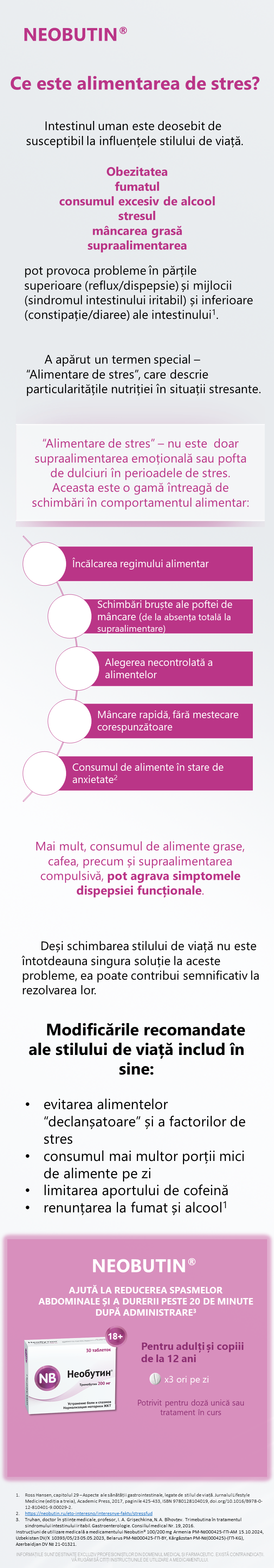 NEOBUTIN<sup>®</sup>. Ce este alimentarea de stres