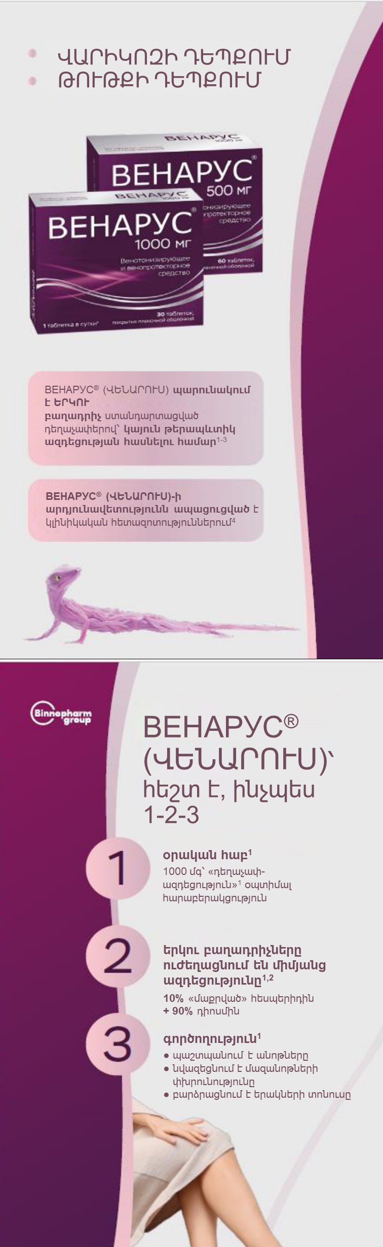 ВЕНАРУС<sup>®</sup> (ՎԵՆԱՐՈՒՍ) 2 բաղադրիչ վարկոզի դեմ