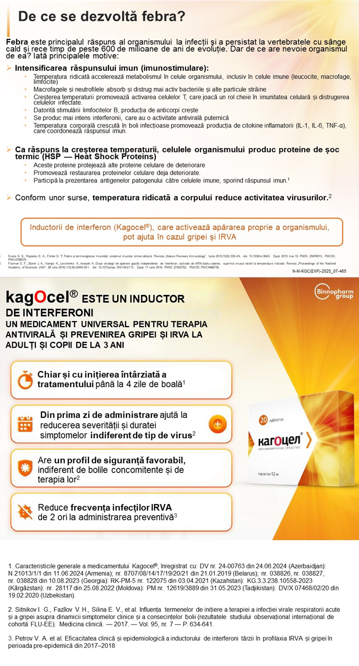 Kagocel<sup>®</sup>. De ce se dezvoltă febra?