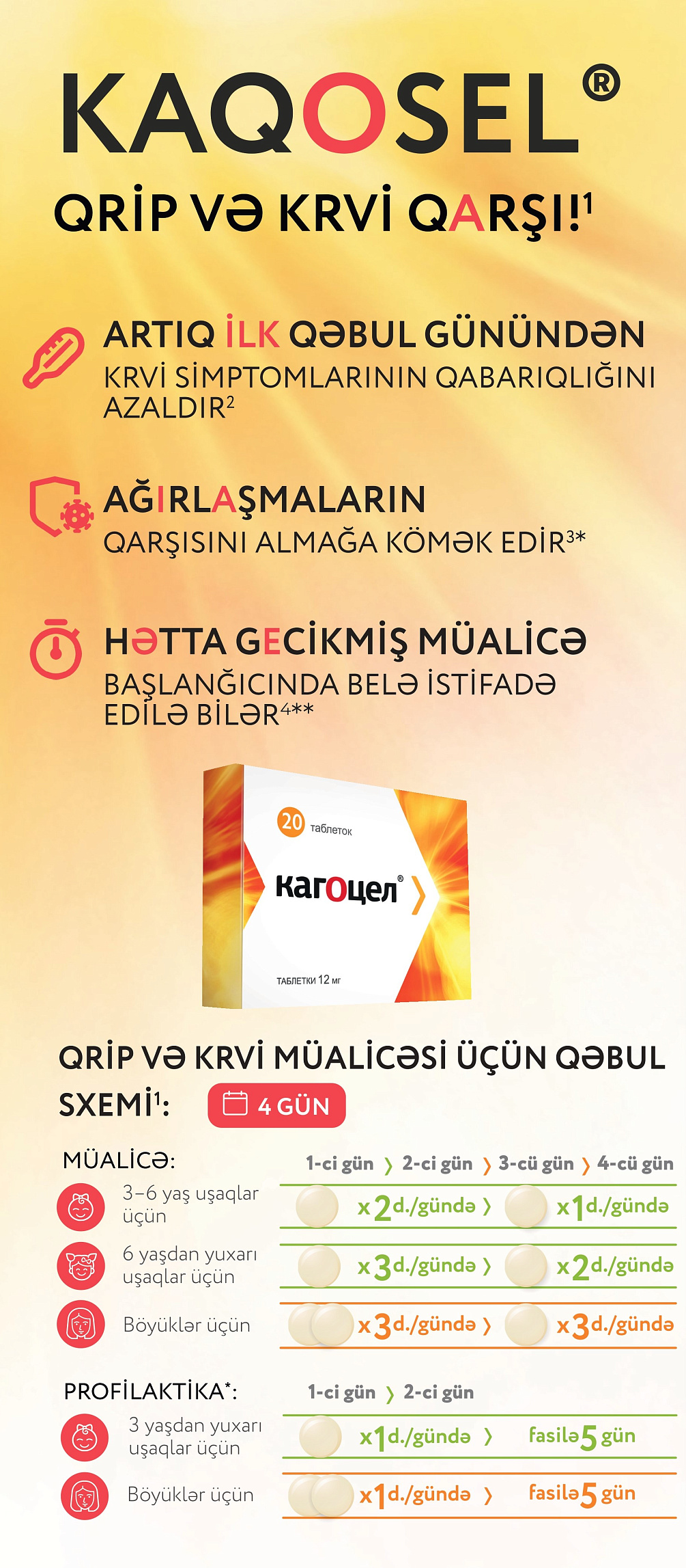 KAQOSEL<sup>®</sup> - QRİP VƏ KRVİ QARŞI! 