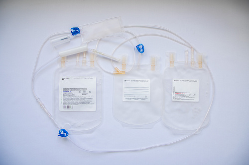 Контейнер полимерный для крови и ее компонентов трехкамерный «Гемасин»