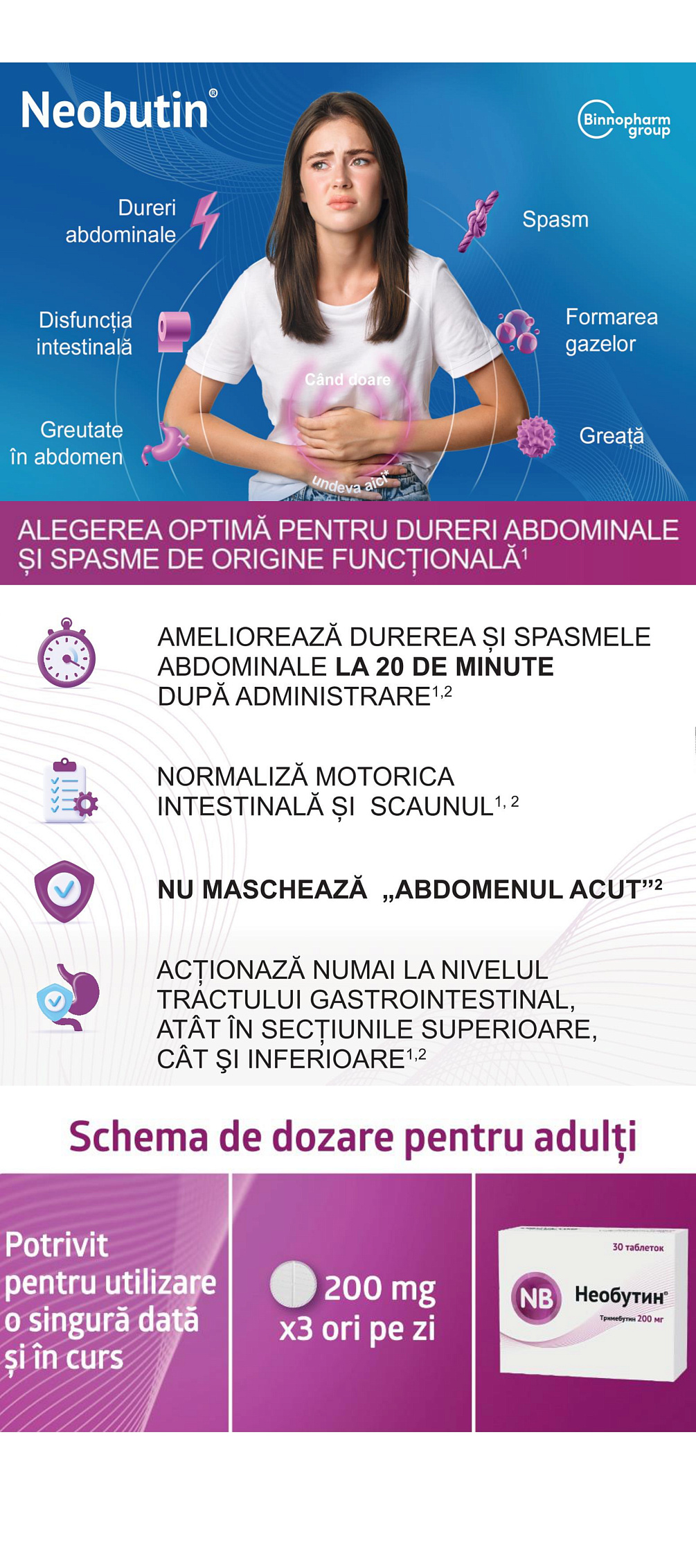 Neobutin<sup>®</sup> o alegere împotriva spasmelor și durerilor