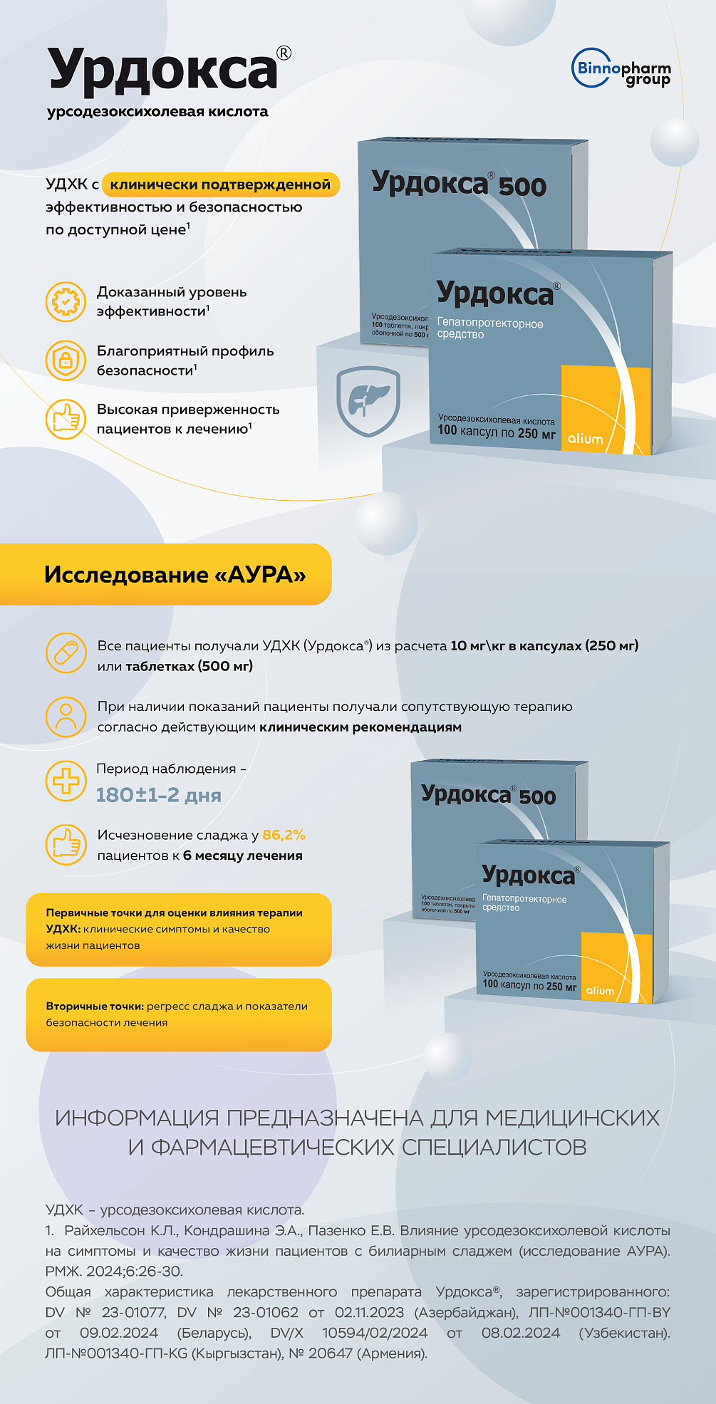 Урдокса<sup>®</sup> - УДХК – с подтвержденной эффективностью